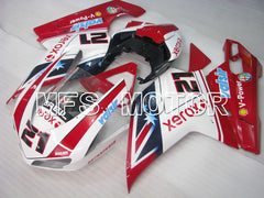 Ducati 848 / 1098 / 1198 2007-2011 Injection ABS Fairing - Xerox - Red White - MFS4784 - Fairings Kit