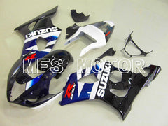 Suzuki GSXR1000 2003-2004 Injection ABS Fairing - Black Blue White - Factory Style - MFS5538 - Fairings Kit