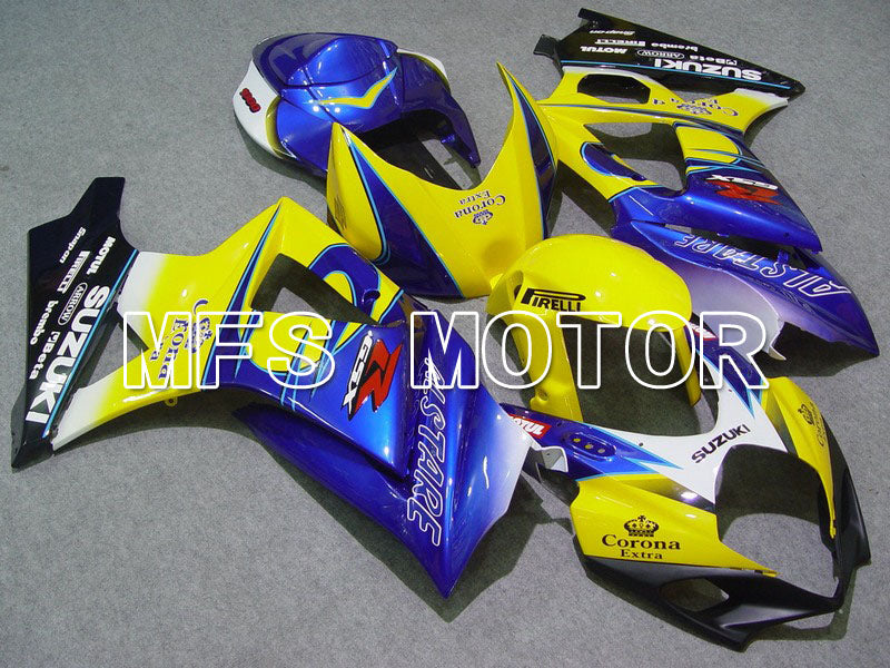 Suzuki GSXR1000 2007-2008 Injection ABS Fairing - Corona - Blue Yellow - MFS5685 - Fairings Kit