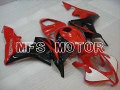 Honda CBR600RR 2007-2008 Injection ABS Fairing - Factory Style - Black Red - MFS5692 - Fairings Kit
