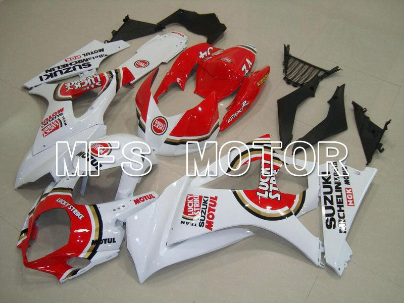 Suzuki GSXR1000 2007-2008 Injection ABS Fairing - Lucky Strike - Red White - MFS5715 - Fairings Kit
