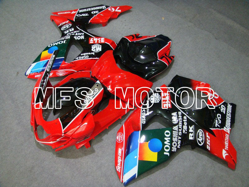 Suzuki GSXR1000 2009-2016 Injection ABS Fairing - JOMO - Black red - MFS5727 - Fairings Kit