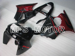 Kawasaki NINJA ZX6R 1998-1999 ABS Fairing - Factory Style - Black Red - MFS5880 - Fairings Kit