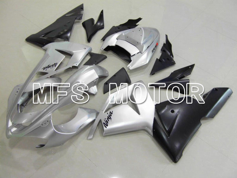 Kawasaki NINJA ZX10R 2004-2005 Injection ABS Fairing - Factory Style - Black Silver - MFS5954 - Fairings Kit