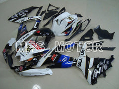 Suzuki GSXR600 GSXR750 2008-2010 Injection ABS Fairing - VIRU - Black White - MFS5122 - Fairings Kit