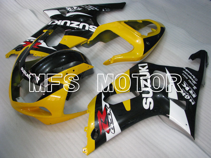 Suzuki GSXR750 2000-2003 Injection ABS Fairing - Factory Style - Black Yellow - MFS6953 - Fairings Kit