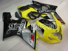 Suzuki GSXR600 GSXR750 2004-2005 Injection ABS Fairing - Factory - Black Yellow Silver - MFS4824 - Fairings Kit