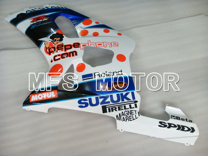 Suzuki GSXR750 2000-2003 Injection ABS Fairing - MOTUL - Blue White - MFS6999 - Fairings Kit