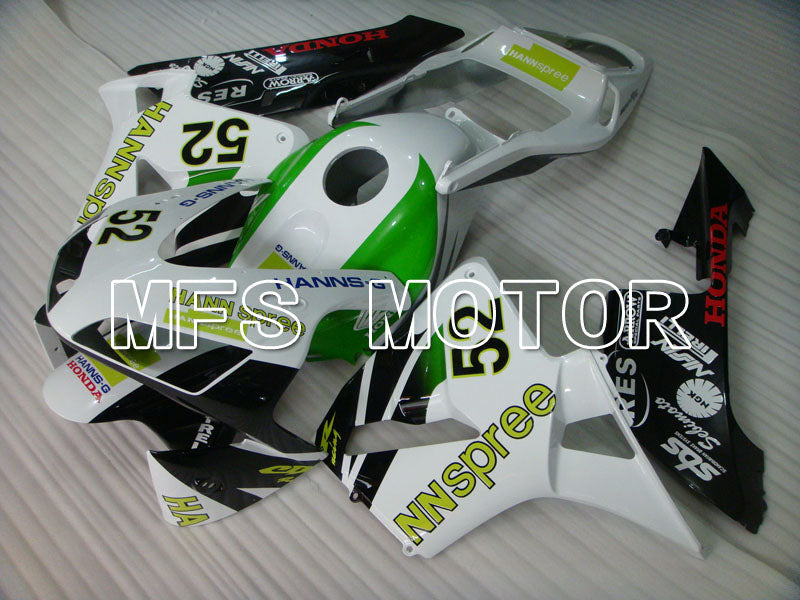 Honda CBR600RR 2003-2004 Injection ABS Fairing - HANN Spree - White Black Green - MFS2061 - Fairings Kit
