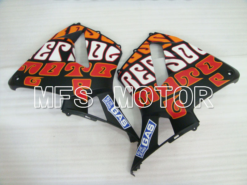 Honda CBR600RR 2003-2004 Injection ABS Fairing - PEPSL - Black Orange Matte - MFS2067 - Fairings Kit