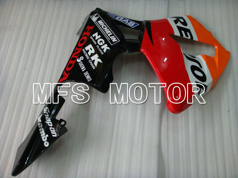 Honda CBR600RR 2003-2004 Injection ABS Fairing - Repsol - Orange Red Black - MFS2080 - Fairings Kit