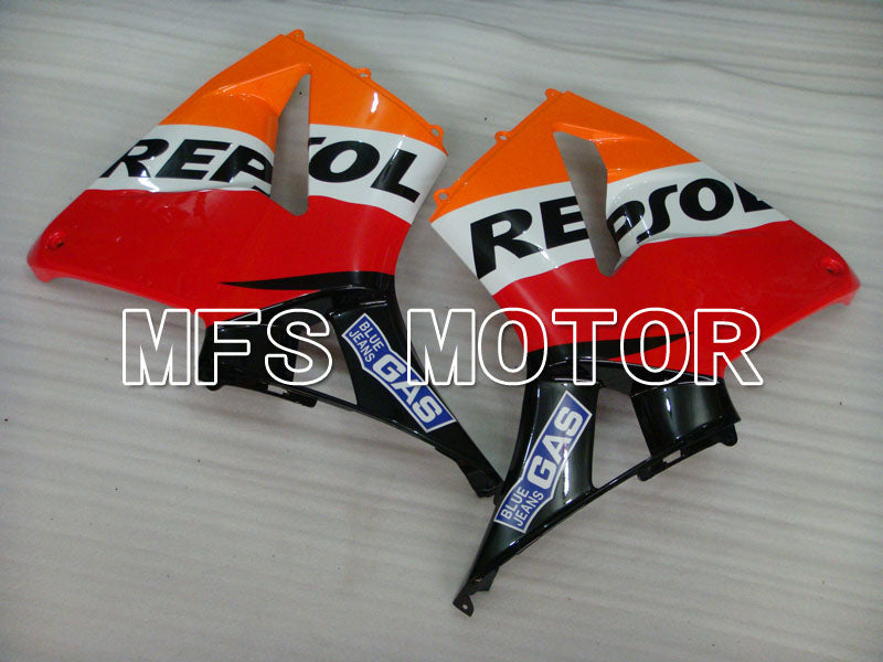 Honda CBR600RR 2003-2004 Injection ABS Fairing - Repsol - Orange Red Black - MFS2080 - Fairings Kit