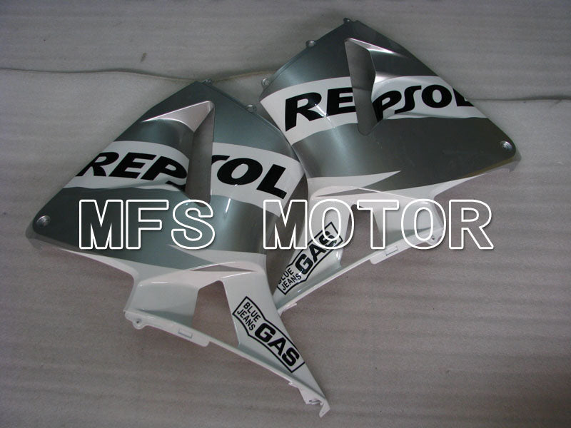 Honda CBR600RR 2003-2004 Injection ABS Fairing - Repsol - White Silver - MFS2083 - Fairings Kit