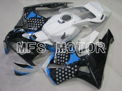 Honda CBR600RR 2003-2004 ABS Injection Fairing - Customize - Black White blue - MFS2104 - Fairings Kit