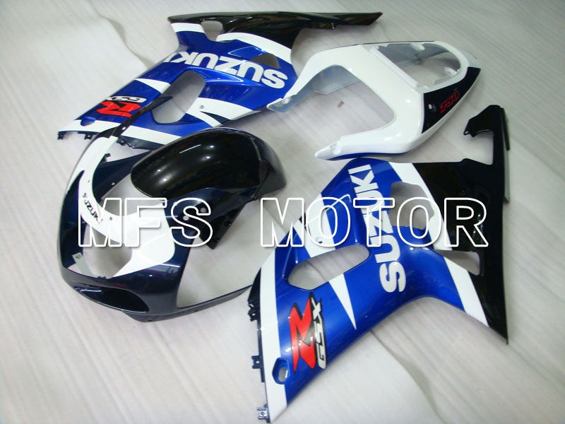 Suzuki GSXR600 2001-2003 Injection ABS Fairing - Factory Style - Black Wihte Blue - MFS2110 - Fairings Kit