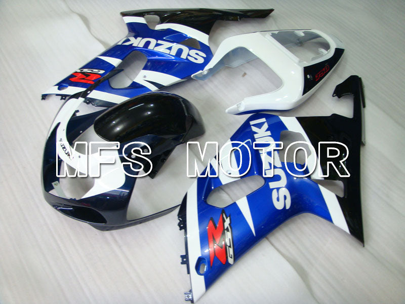 Suzuki GSXR750 2000-2003 Injection ABS Fairing - Factory Style - Black Wihte Blue - MFS6943 - Fairings Kit
