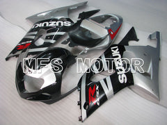 Suzuki GSXR600 2001-2003 Injection ABS Fairing - Factory Style - Black Silver - MFS2121 - Fairings Kit
