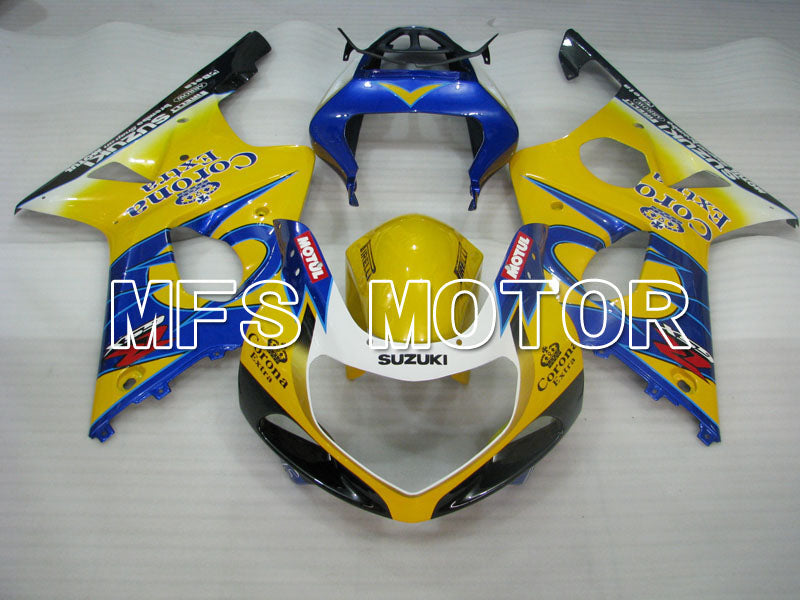 Suzuki GSXR600 2001-2003 Injection ABS Fairing - Factory Style - Black Yellow Blue - MFS2131 - Fairings Kit