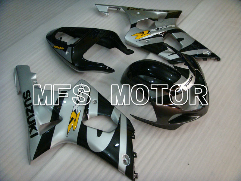 Suzuki GSXR750 2000-2003 Injection ABS Fairing - Factory Style - Black Silver - MFS6952 - Fairings Kit