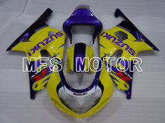 Suzuki GSXR600 2001-2003 Injection ABS Fairing - Factory Style - Yellow Purple - MFS2142 - Fairings Kit