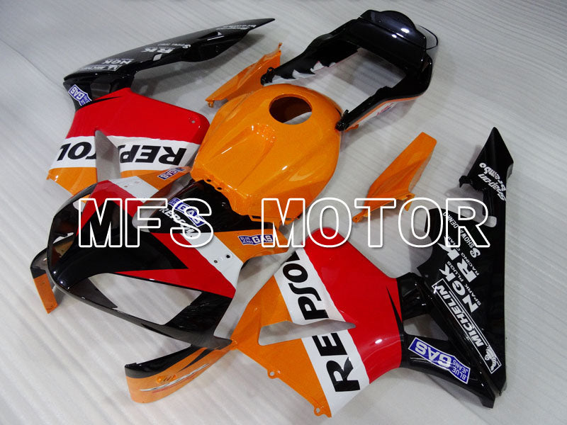 Honda CBR600RR 2003-2004 ABS Injection Fairing - Repsol - Red Orange Black - MFS2145 - Fairings Kit