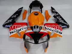 Honda CBR600RR 2003-2004 ABS Injection Fairing - Repsol - Red Orange Black - MFS2145 - Fairings Kit