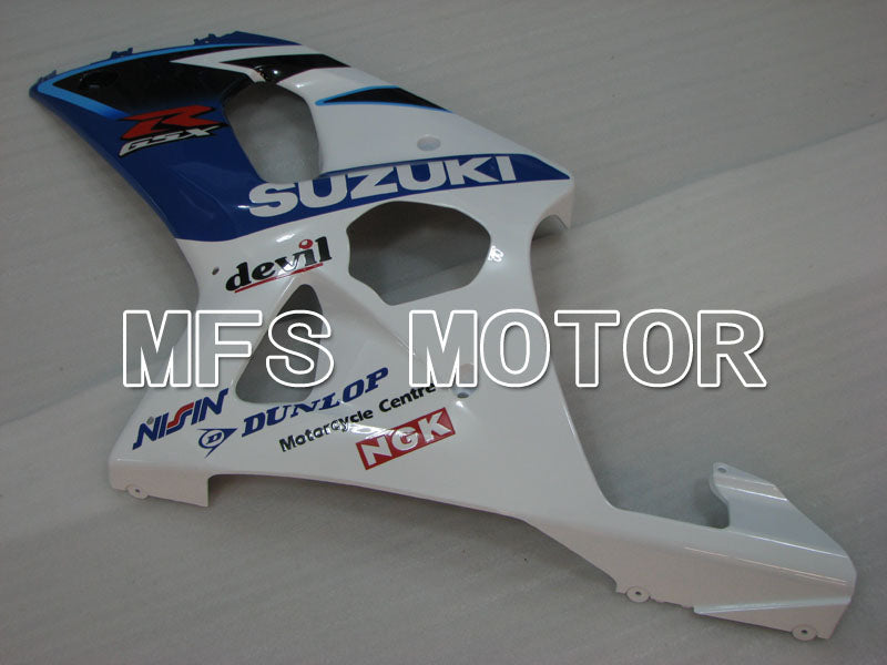 Suzuki GSXR750 2000-2003 Injection ABS Fairing - DUNLOP - White Blue - MFS6976 - Fairings Kit