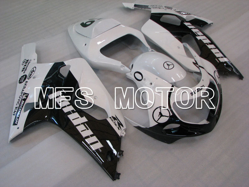Suzuki GSXR750 2000-2003 Injection ABS Fairing - Factory Style - Black White - MFS6986 - Fairings Kit