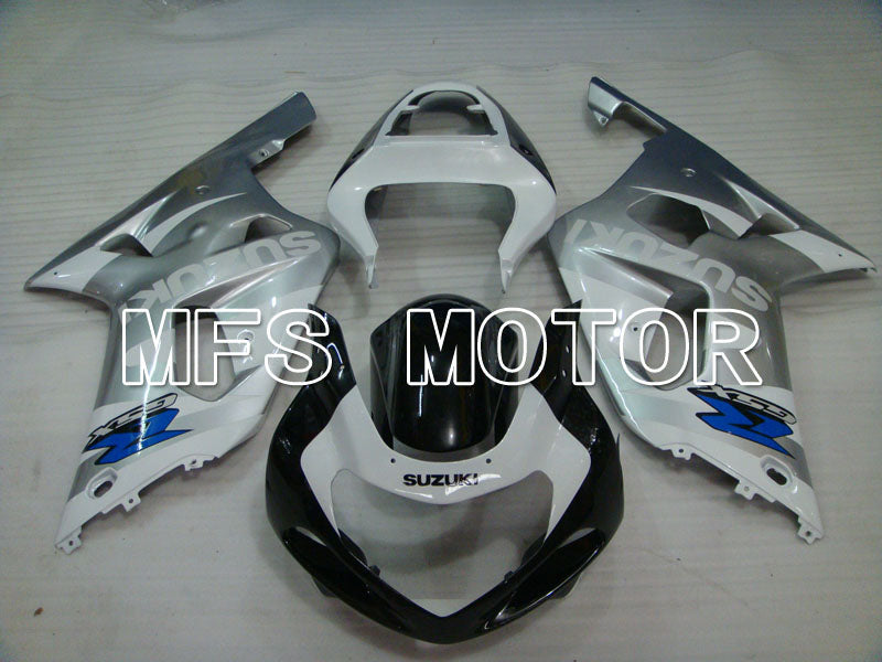 Suzuki GSXR600 2001-2003 Injection ABS Fairing - Factory Style - Black White Silver - MFS2184 - Fairings Kit