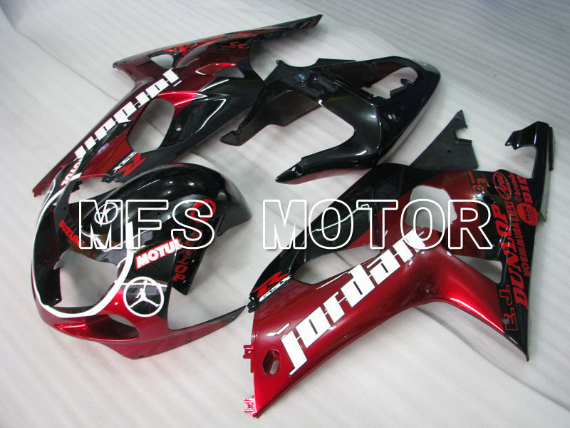 Suzuki GSXR750 2000-2003 Injection ABS Fairing - Jordan - Black Red - MFS6990 - Fairings Kit