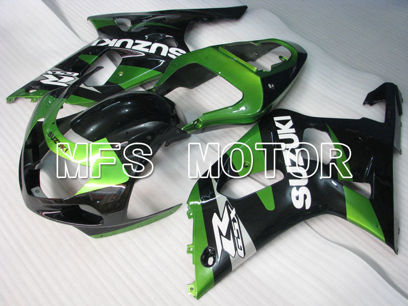 Suzuki GSXR750 2000-2003 Injection ABS Fairing - Factory Style - Black Green - MFS6993 - Fairings Kit