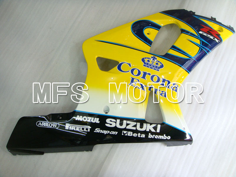 Suzuki GSXR600 2001-2003 Injection ABS Fairing - Corona - Black Yellow Blue - MFS2201 - Fairings Kit