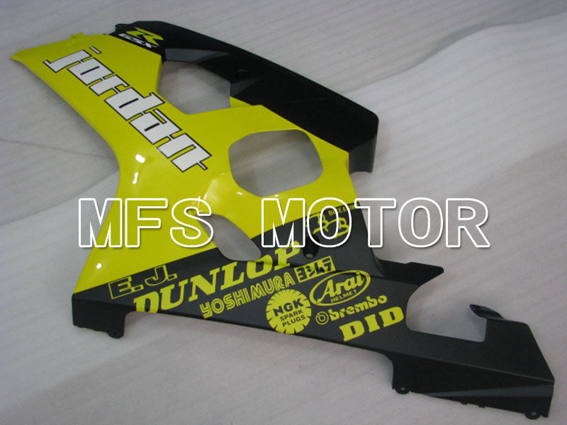 Suzuki GSXR600 GSXR750 2004-2005 Injection ABS Fairing - Jordan - Black Yellow - MFS2242 - Fairings Kit