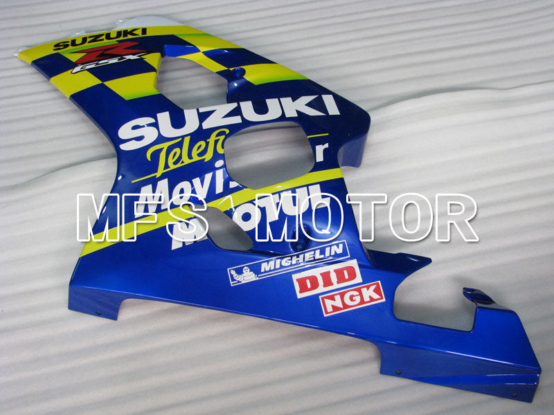 Suzuki GSXR600 GSXR750 2004-2005 Injection ABS Fairing - Movistar - Blue Yellow - MFS2248 - Fairings Kit