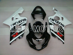 Suzuki GSXR600 GSXR750 2004-2005 Injection ABS Fairing - Factory Style - Black White - MFS2265 - Fairings Kit