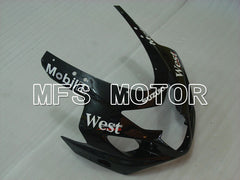Suzuki GSXR600 GSXR750 2004-2005 Injection ABS Fairing - West - Black White - MFS2284 - Fairings Kit