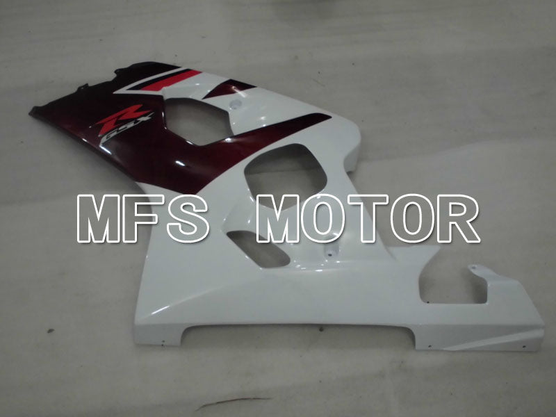 Suzuki GSXR600 GSXR750 2004-2005 Injection ABS Fairing - Factory Style - White Red wine color - MFS2295 - Fairings Kit