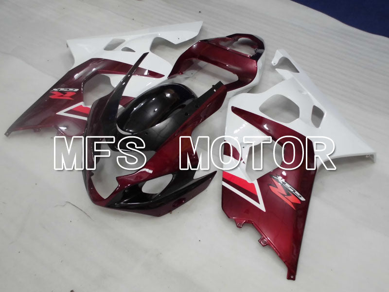 Suzuki GSXR600 GSXR750 2004-2005 Injection ABS Fairing - Factory Style - White Red wine color - MFS2295 - Fairings Kit