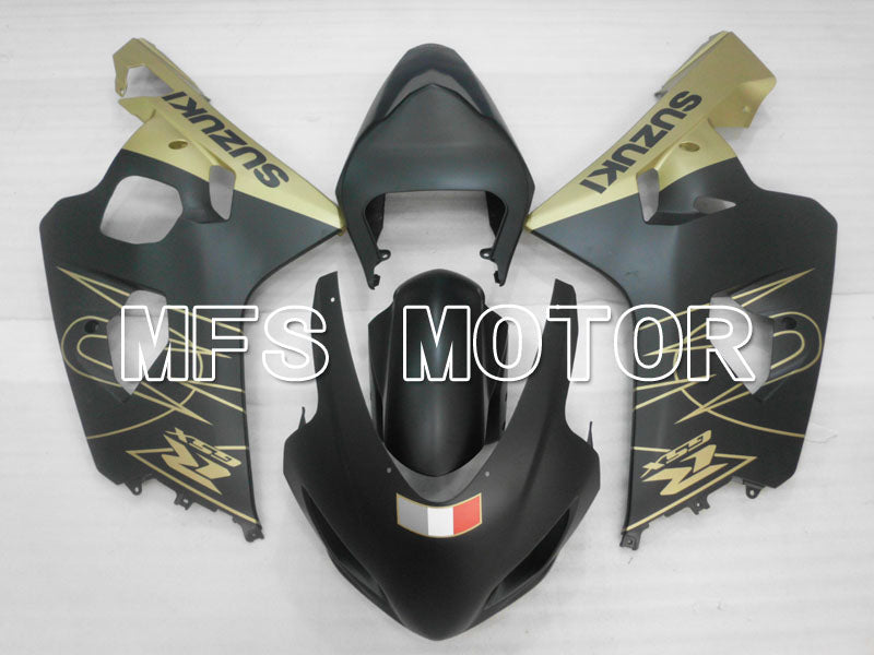 Suzuki GSXR600 GSXR750 2004-2005 Injection ABS Fairing - Factory Style - Black Gold Matte - MFS2313 - Fairings Kit
