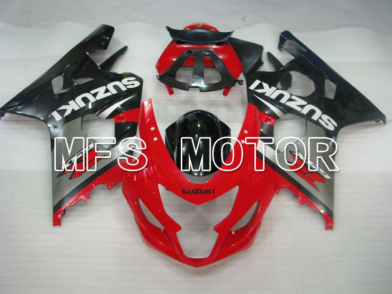 Suzuki GSXR600 GSXR750 2004-2005 Injection ABS Fairing - Factory Style - Black Red - MFS2316 - Fairings Kit