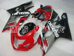Suzuki GSXR600 GSXR750 2004-2005 Injection ABS Fairing - Factory Style - Black Red - MFS2316 - Fairings Kit