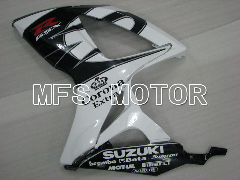 Suzuki GSXR600 GSXR750 2006-2007 Injection ABS Fairing - Corona - Black White - MFS2321 - Fairings Kit