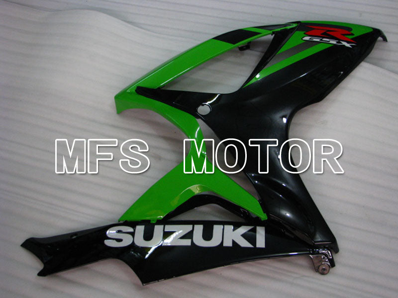 Suzuki GSXR600 GSXR750 2006-2007 Injection ABS Fairing - Factory Style - Black Green - MFS2364 - Fairings Kit