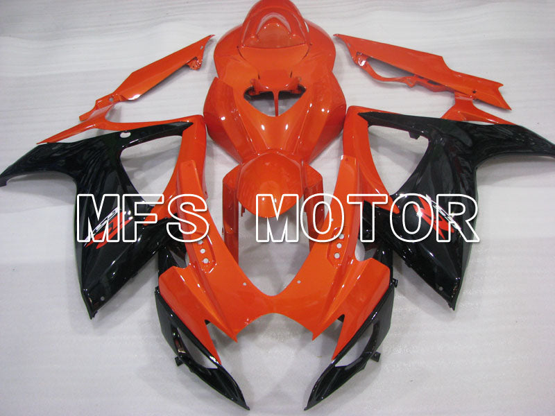 Suzuki GSXR600 GSXR750 2006-2007 Injection ABS Fairing - Factory Style - Black Orange - MFS2392 - Fairings Kit