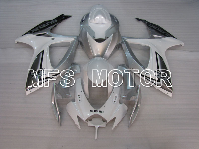 Suzuki GSXR600 GSXR750 2006-2007 Injection ABS Fairing - Factory Style - White Silver - MFS2398 - Fairings Kit