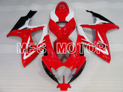 Suzuki GSXR600 GSXR750 2006-2007 Injection ABS Fairing - Factory - Red White - MFS2406 - Fairings Kit