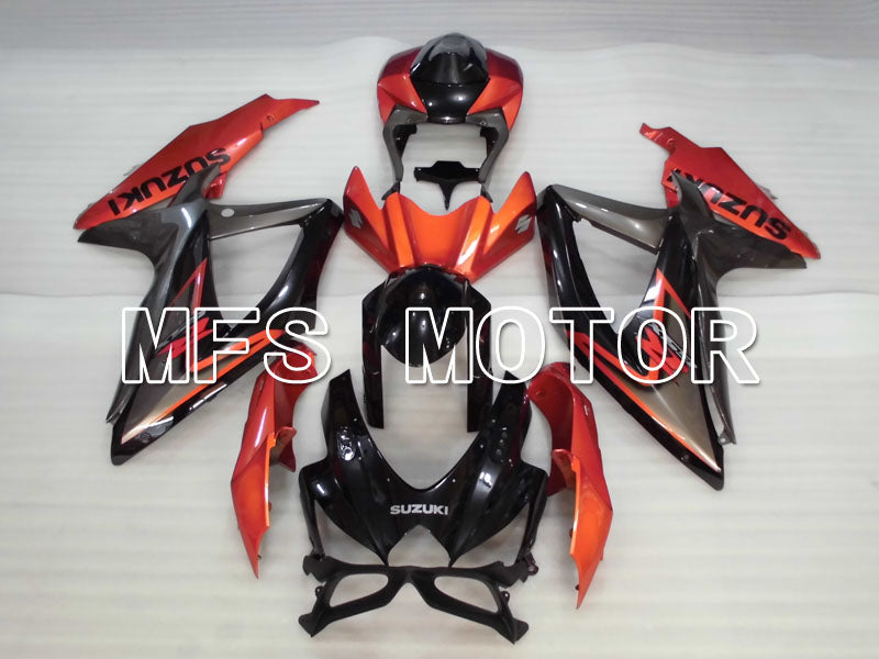 Suzuki GSXR600 GSXR750 2008-2010 Injection ABS Fairing - Factory Style - Black Orange - MFS2426 - Fairings Kit