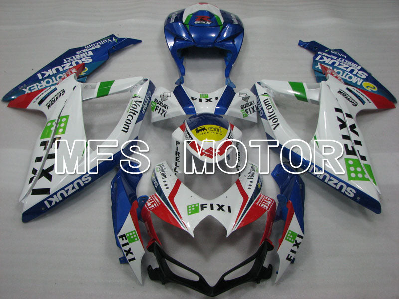Suzuki GSXR600 GSXR750 2008-2010 Injection ABS Fairing - FIXI - Blue White - MFS2434 - Fairings Kit