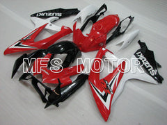 Suzuki GSXR600 GSXR750 2008-2010 Injection ABS Fairing - Factory Style - Black Red White - MFS2437 - Fairings Kit