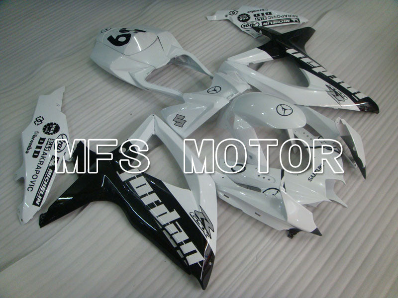 Suzuki GSXR600 GSXR750 2008-2010 Injection ABS Fairing - Jordan - Black White - MFS2449 - Fairings Kit